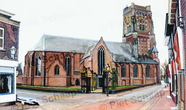 Martinuskerk Aquarel