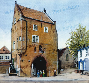Gevangenpoort Aquarel