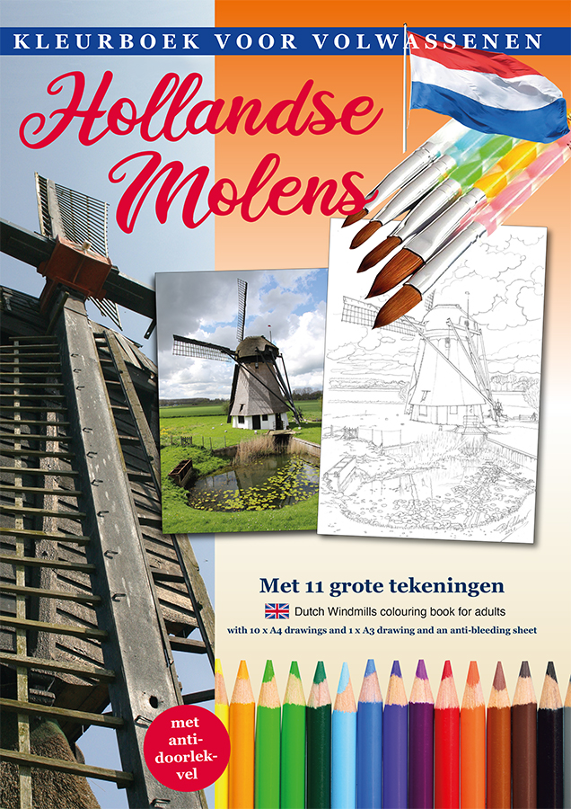 Prentenkleurboek Hollandse Molens