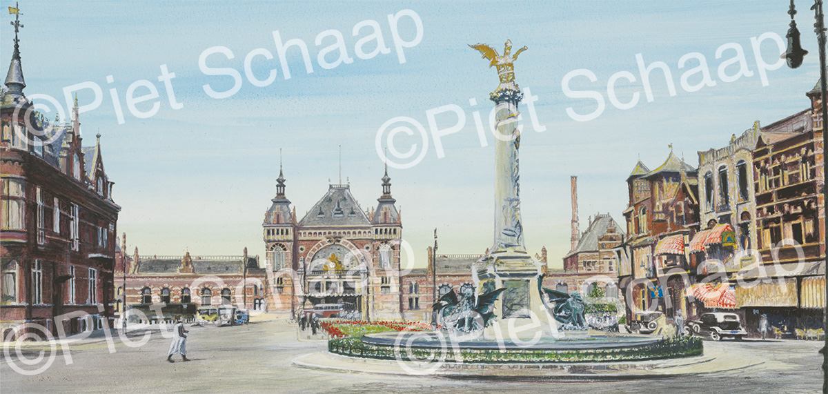 d'n draak, Den Bosch — reproductie op canvas